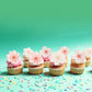Gyufise 54Pcs Edible Cherry Blossoms Cupcake Toppers Edible Flowers Cake Decorations Wafer Paper Flowers Cupcake Topper For Baby