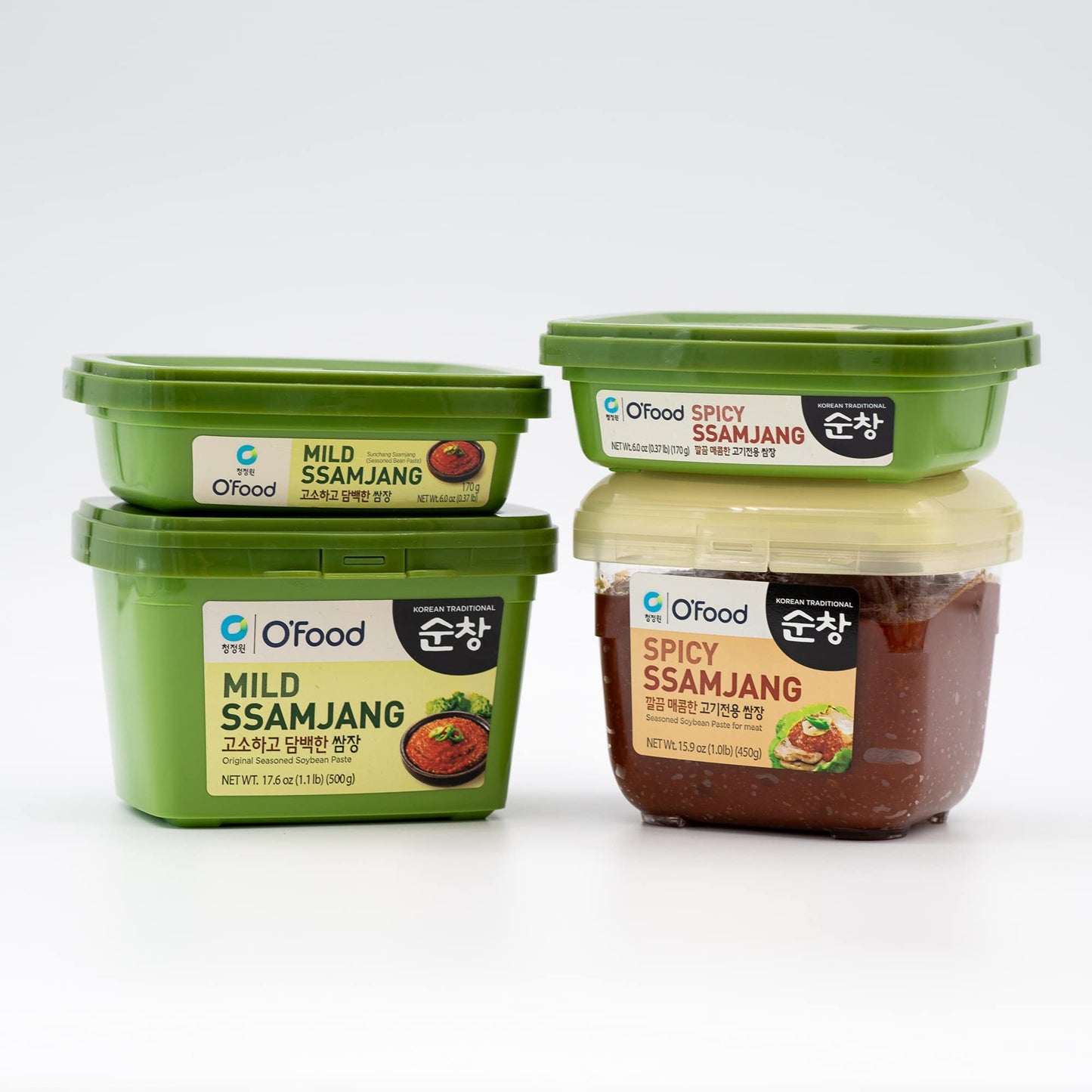 Chung Jung One O'Food Ssamjang, Korean Mild Seasoned Soybean Paste Sauce, Perfect For Rice, Noodles, Fresh Vegetables And Meat, Savory And Flavorful (1.1Lb)