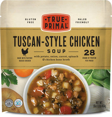 True Primal Tuscan-Style Chicken Soup 8-pack, Ready to eat, Gluten free, Paleo, Pastured chicken, Whole30, Bone broth