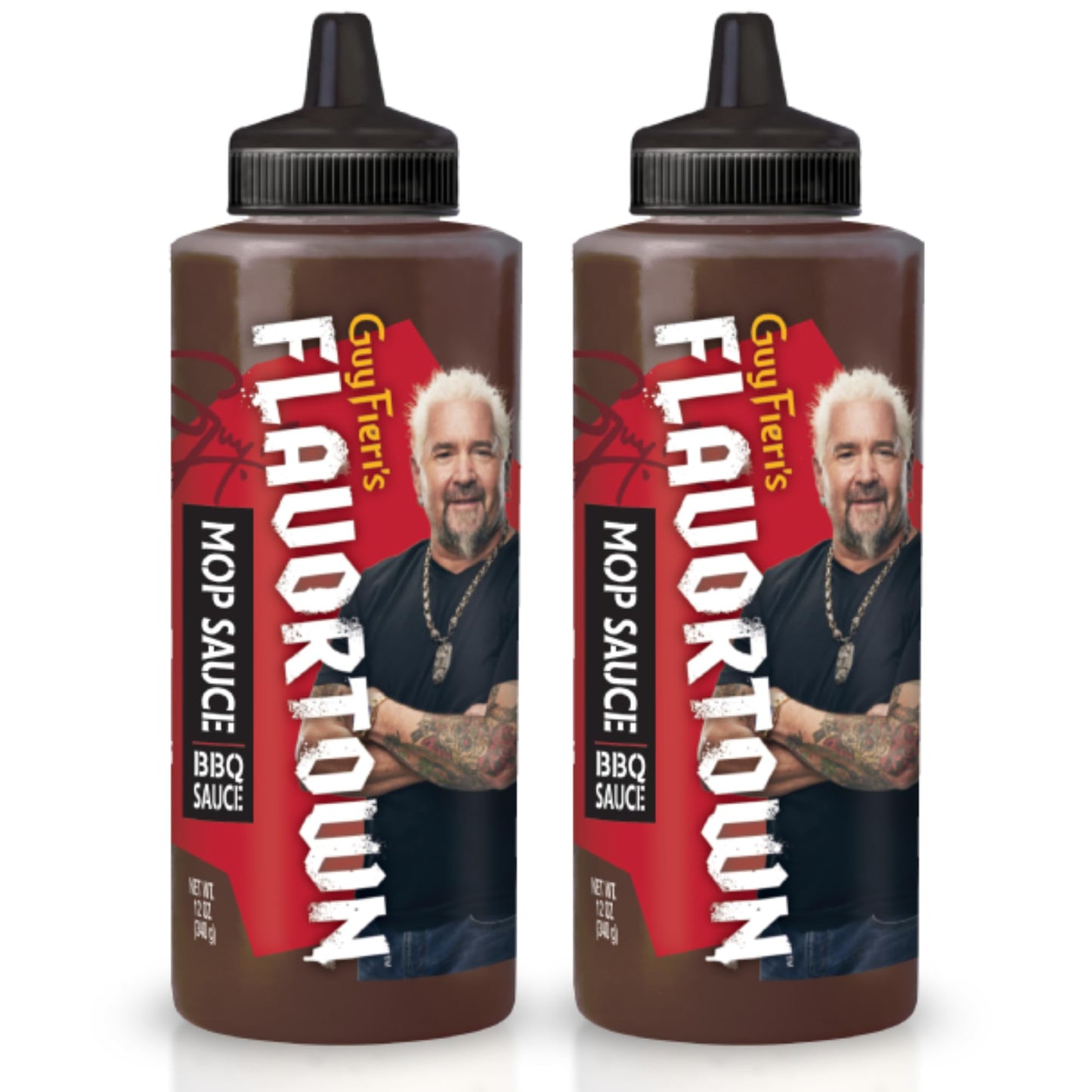 Guy Fieris Flavortown Mop BBQ Sauce, Sweet and Tangy, 14 Ounce (Pack of 2)
