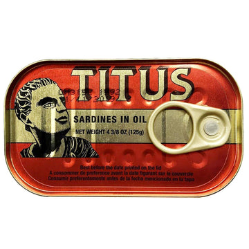Titus Sardines 4.4 Ounce (125G) 10 Packs