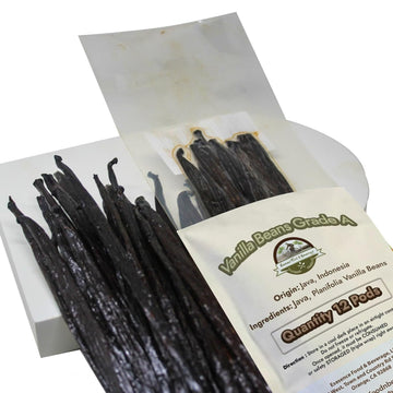 12 Vanilla Beans For Making Vanilla Extract Grade A - Non-Gmo Planifolia Vanilla Beans Bulk, 6-8 Inches Vanilla Beans For Making