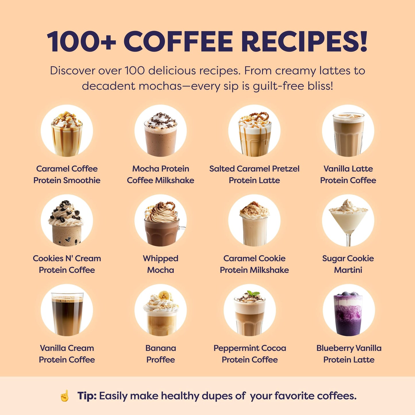 Caramel Protein Iced Coffee - enhanced Whey Protein & Instant Iced Coffees - 100% Natural Cold Brew - Zero Artificial Flavors & Sweeteners  80 mg Caffeine Per Serving  No Added Sugar  20 Servings