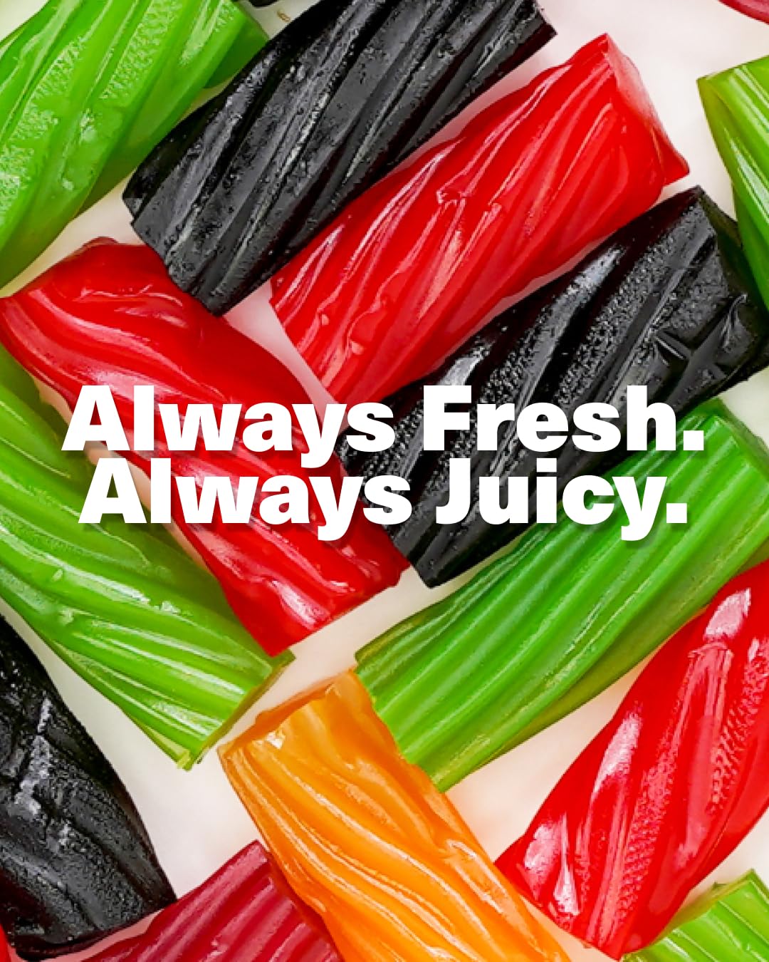 Licorice.com | Candy Gift Box | Soft & Chewy Australian Red, Black & Fruity Licorice | Yummy Strawberry, Green Apple & Raspberry