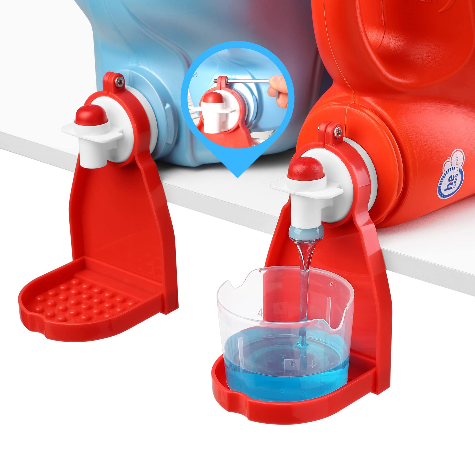 Besuerte Laundry Soap Holder - Detergent Holder For Laundry Room, Laundry Detergent Organizer Gadgets Dispenser Detergent Stand 