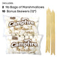 2 Pounds Of Large White Marshmallows With Bonus Roasting Sticks - Made With Natural Vanilla, No Artificial Flavors - Great For C