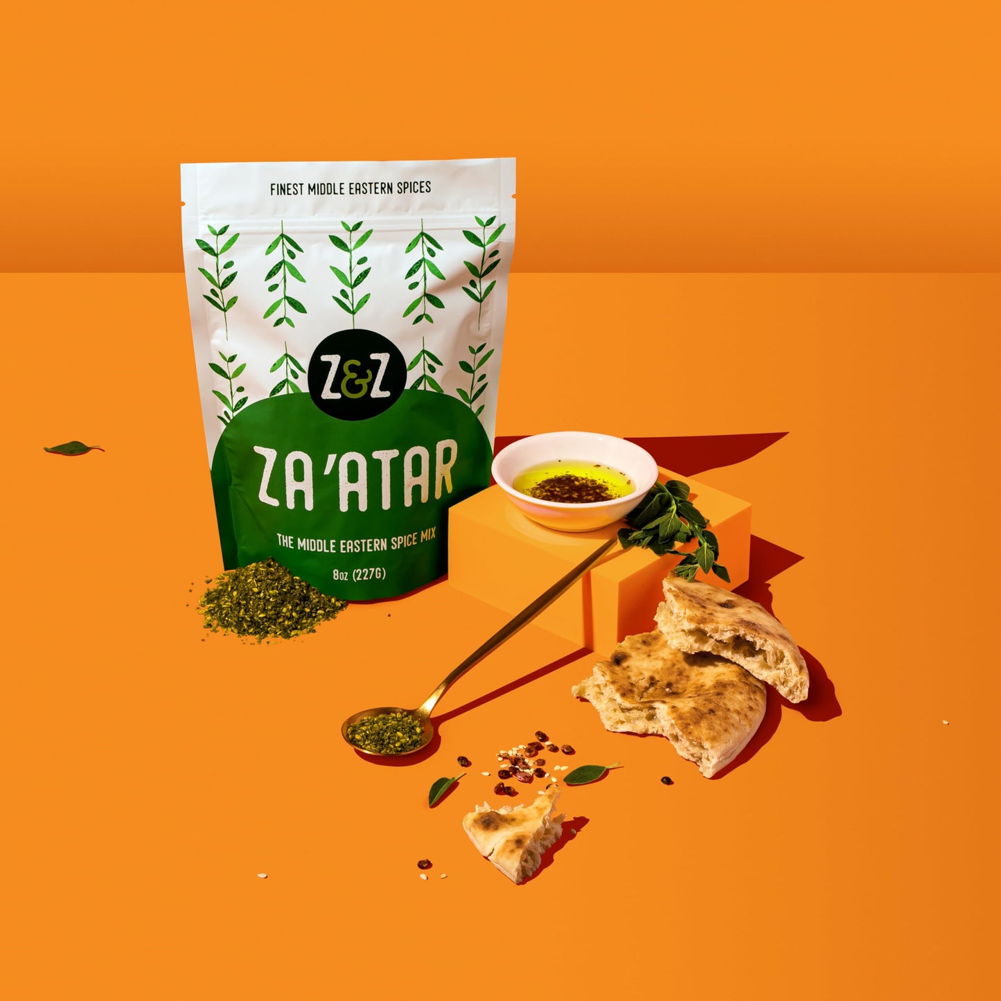 Z&Z Premium Zaatar Spice Mix, 8oz - Middle Eastern Flavoring for Snacking