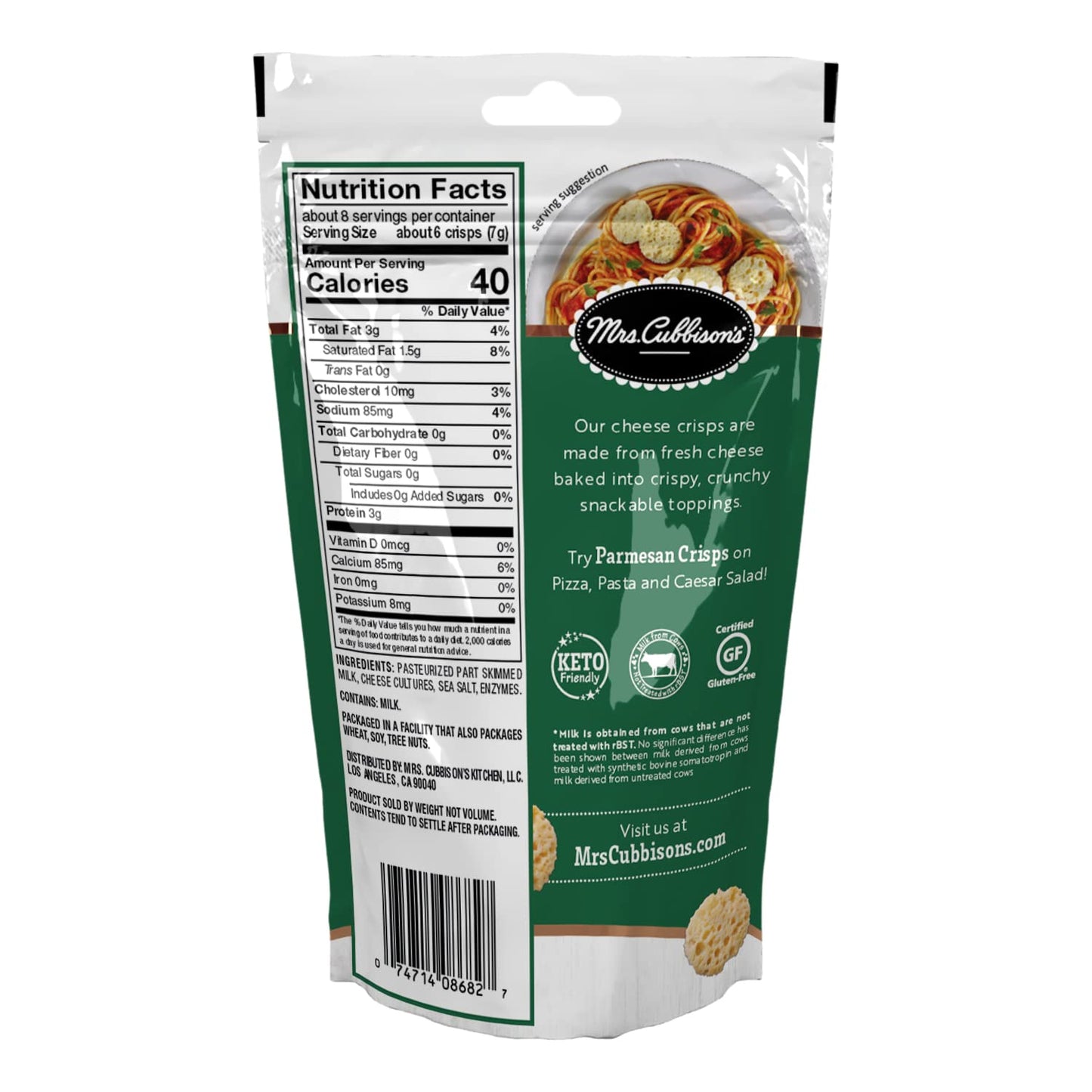 Mrs. Cubbisons Cheese Crisps Great for Snacking and Salad Topper (1.98 Ounce (Pack of 3))