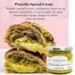 Pistachio Nut Butter Sweet Cream, 6.35 Oz (180G), Rich & Nutty Pistachio Cream For Knafeh Pistachio Chocolate Bars, Sweet Sicili