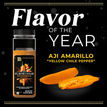 Mccormick Seasoning, Aji Amarillo, 2025 Flavor Of The Year, Made For Chefs, Blend Of Tropical & Smoky Notes With Medium Chile He