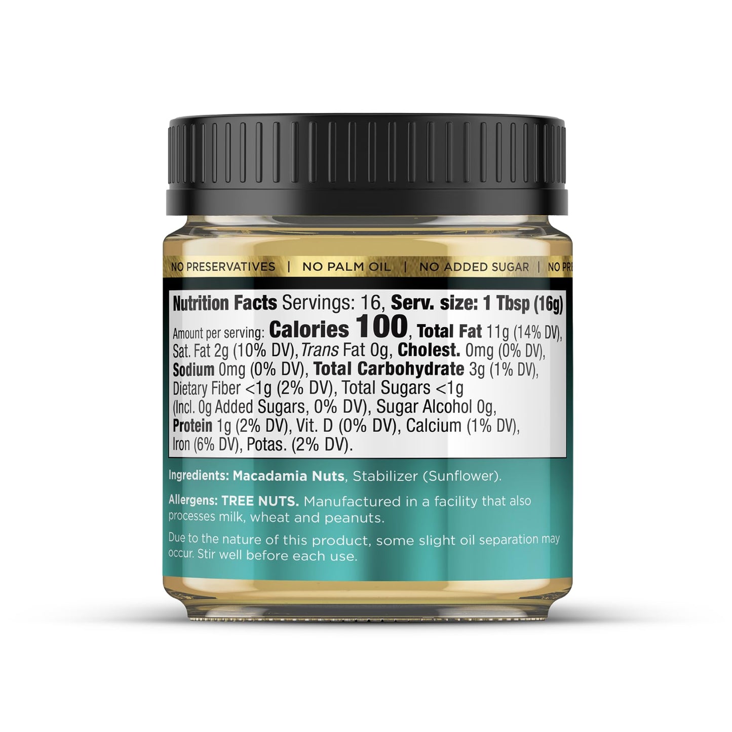 House of Macadamias Macadamia Nut Butter - All Natural, Keto, Vegan, 8.8oz, No Added Sugar, No Palm Oil