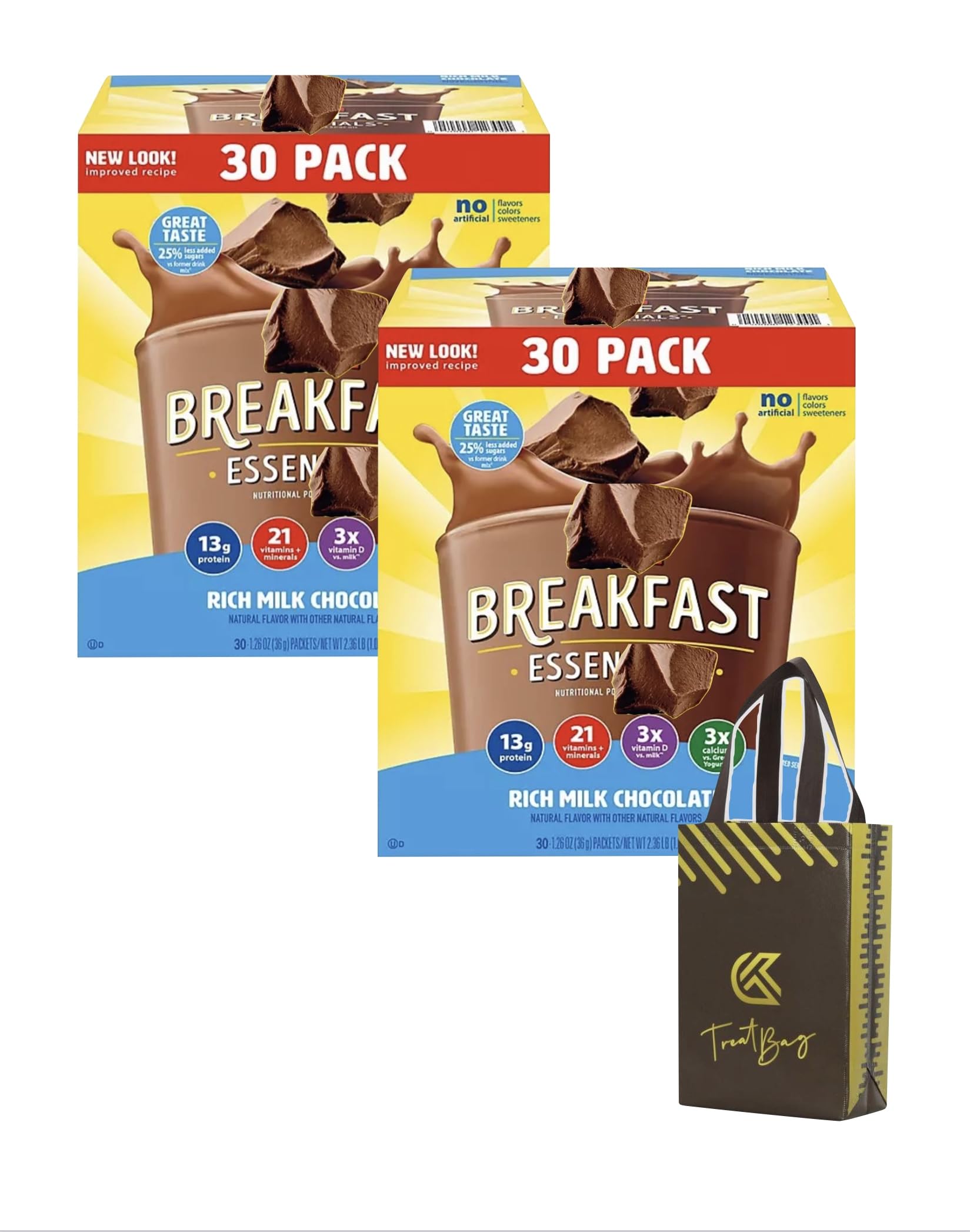 Generic Breakfast Essentials Chocolate Nutritional Drink Mix Powder, 60 Count, 0.02 Ounce Pack