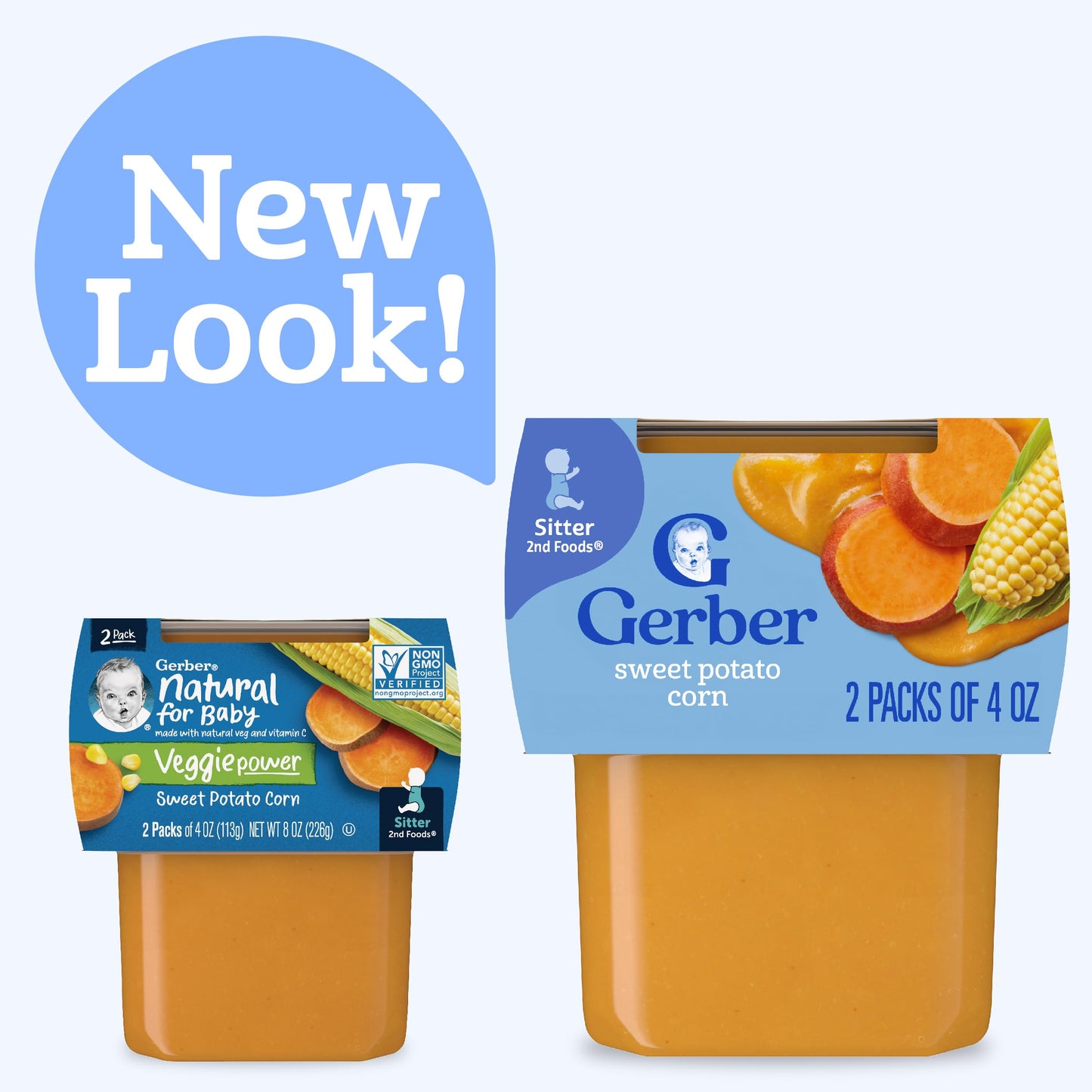 Gerber 2Nd Foods Sweet Potatoes & Corn, 4 Ounce Tubs, 2 Count (Pack Of 8)