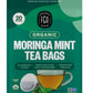 Fgo Organic Moringa Mint Tea, Eco-Conscious Tea Bags, 20 Count, Packaging May Vary (Pack Of 1)