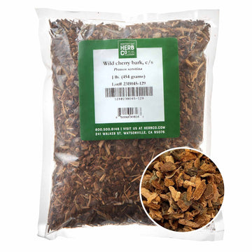 Monterey Bay Herb Co. Wild Cherry Bark | Black Cherry, Mountain Black Cherry, Choke Cherry | Used to Make Teas & Syrups | Cut & 