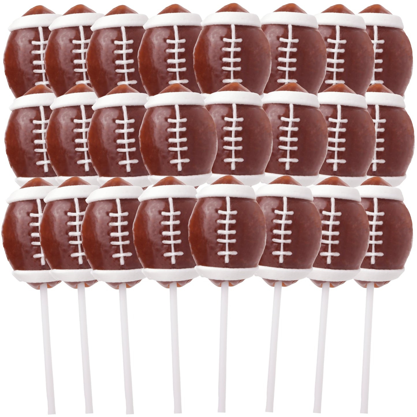 Football Lollipops  Individually Wrapped Sports Suckers  Fruit Flavored  Team Party Favors  24 Count Box  10.16 Ounces
