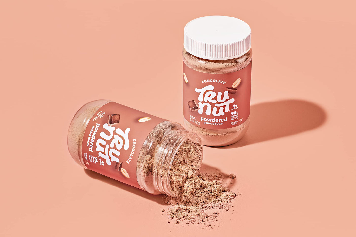 Tru-Nut - Chocolate Peanut Butter Powder - Healthy Peanut Butter, Vegan, 4G Of Protein, 50 Calories - Peanut Butter Chocolate Flavored - 6.7Oz