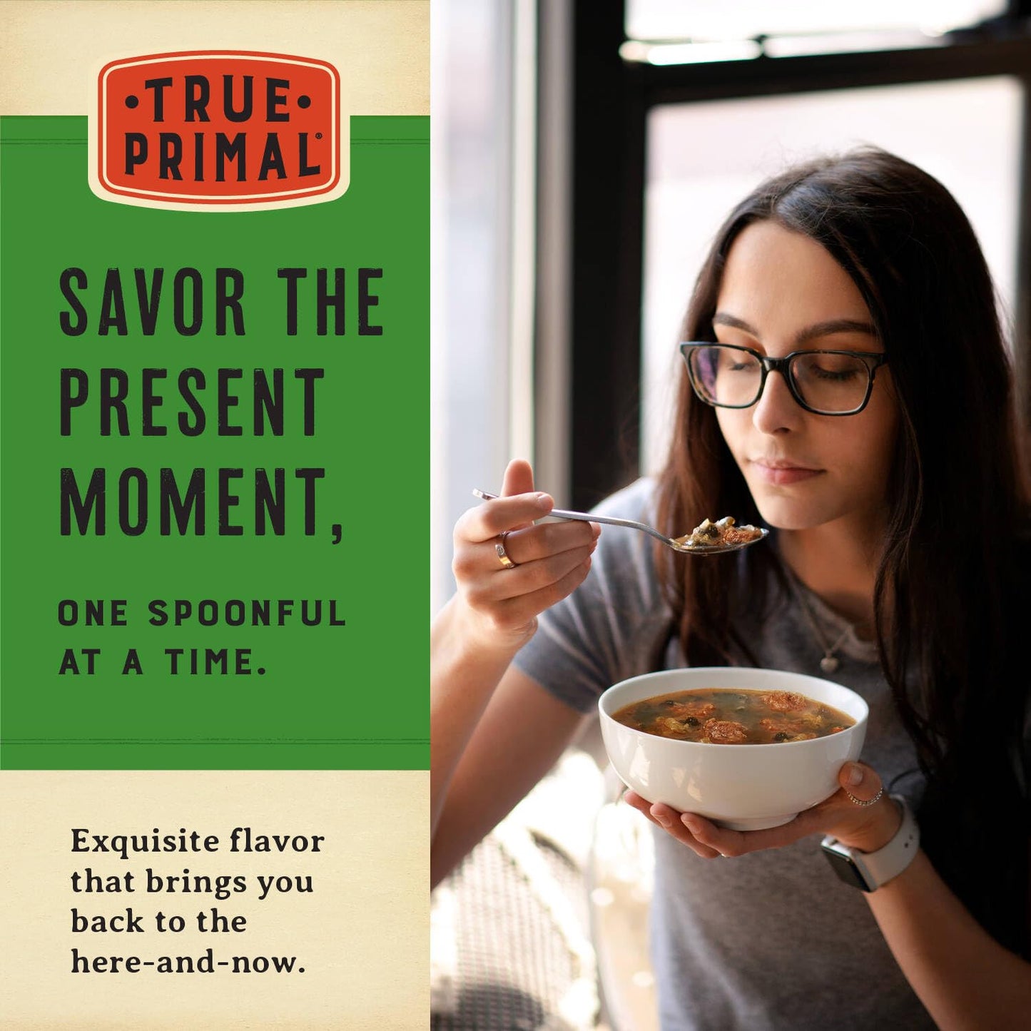 True Primal Hearty Beef Organic Soup 8-Pack, Ready To Eat, Gluten Free, Paleo, Grass-Fed Beef, Whole30, Keto