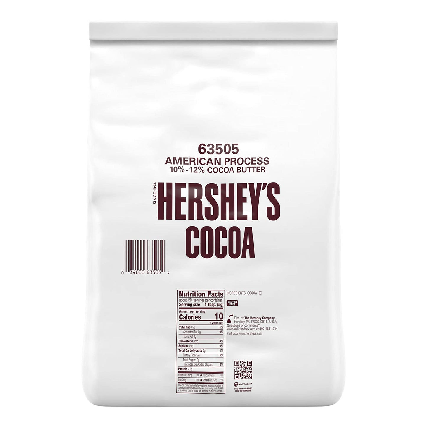 Hershey'S Cocoa Powder Bulk Bag, 5 Lb