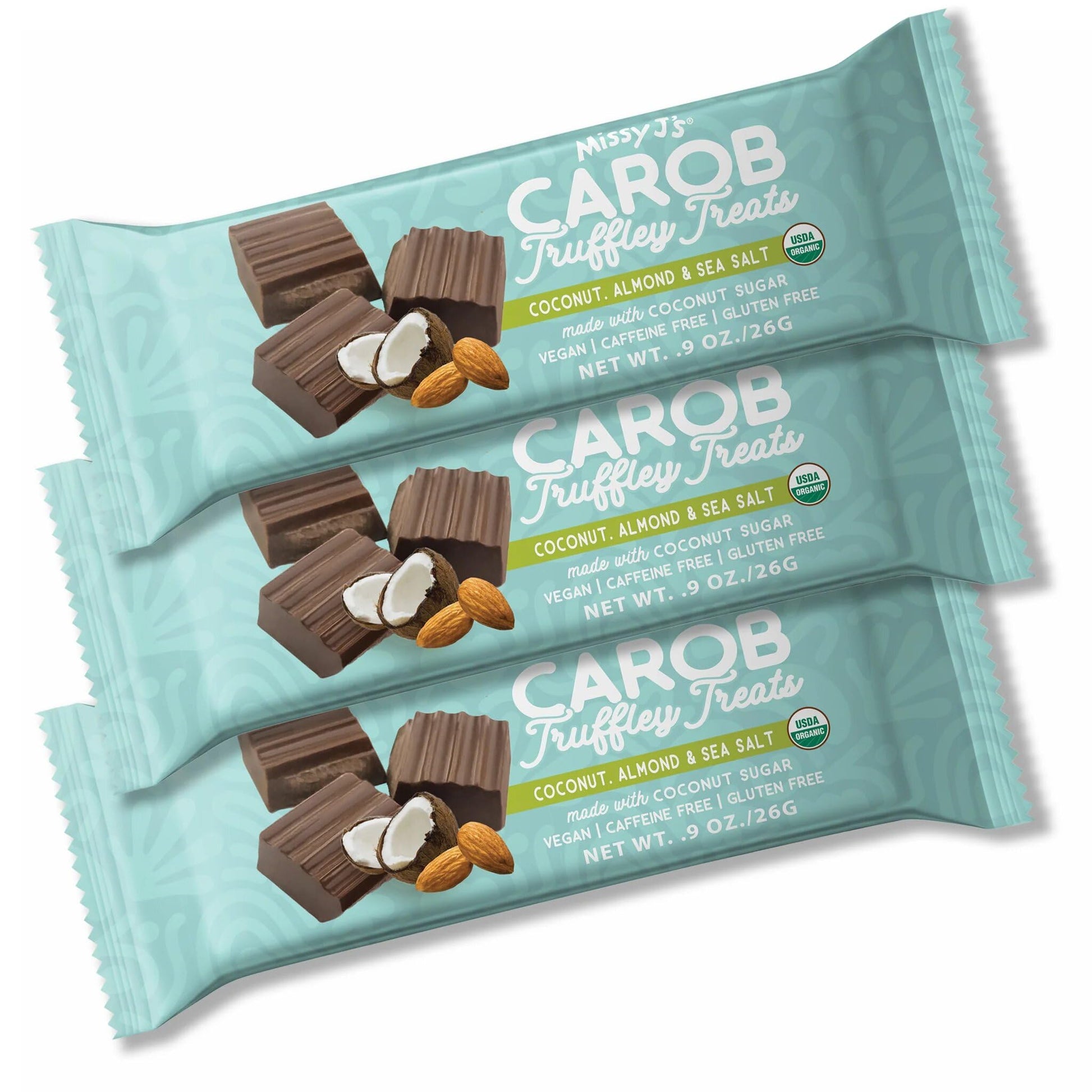 Missy Js Carob Coconut Almond Truffley Treats, Vegan, Gluten-Free, 3 Pack, 1.38 Oz