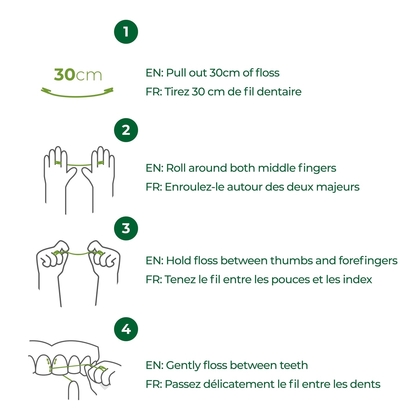 Vegan Refill Dental Floss  Refillable Tooth Floss  Candelilla Wax  Plastic Free Dental Tape  Zero Waste Floss  Eco Floss  Mint
