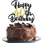 Klionjor 40Th Happy Birthday Cake Topper Happy Birthday Cake Decoration 40Th Birthday Party Decoration Gift Plugin (40)