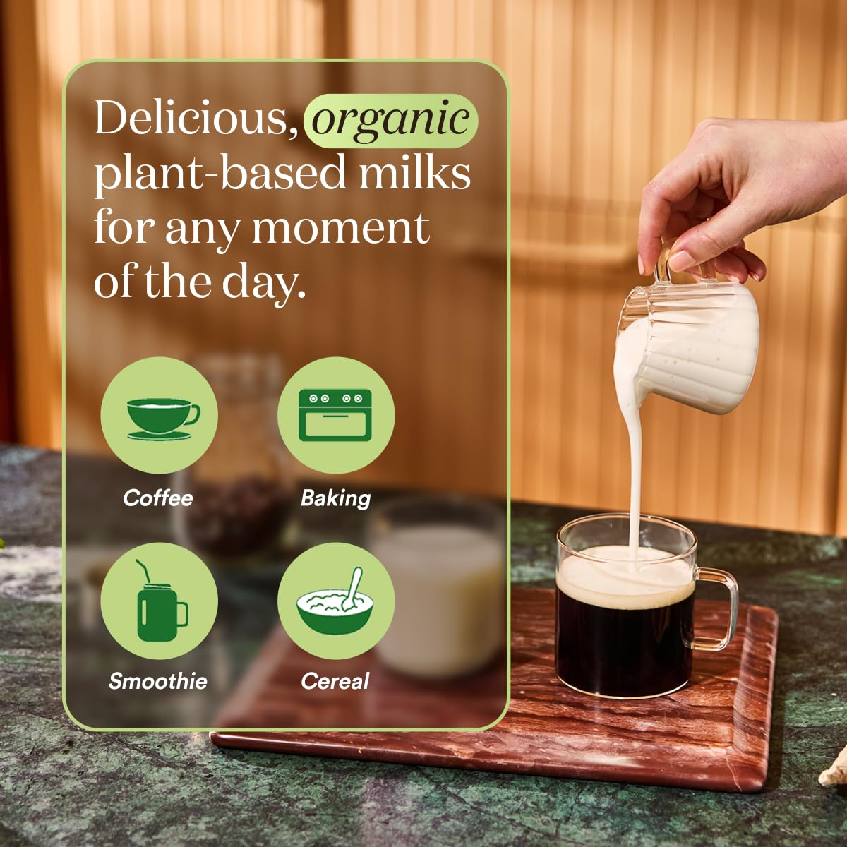 Three Trees Organic Unsweetened Vanilla Almondmilk, 28 Fz