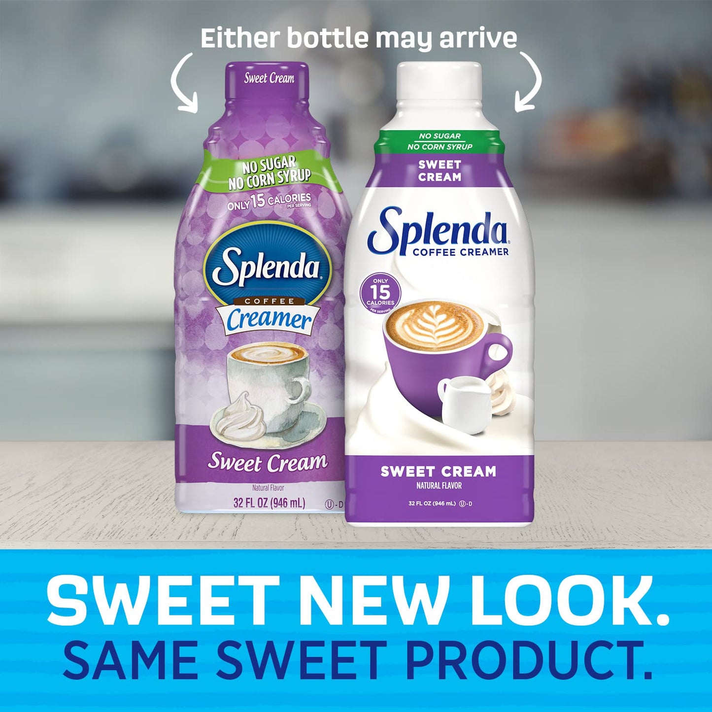 SPLENDA Sugar Free Sweet Cream Coffee Creamer, 32 Fl Oz (Pack of 2)