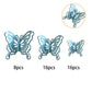 40 Pcs Lively 3D Butterfly Cupcake Toppers Mixed Size Hollow Art Butterfly Cake Topper Decorations For Baby Shower Wedding Anniv