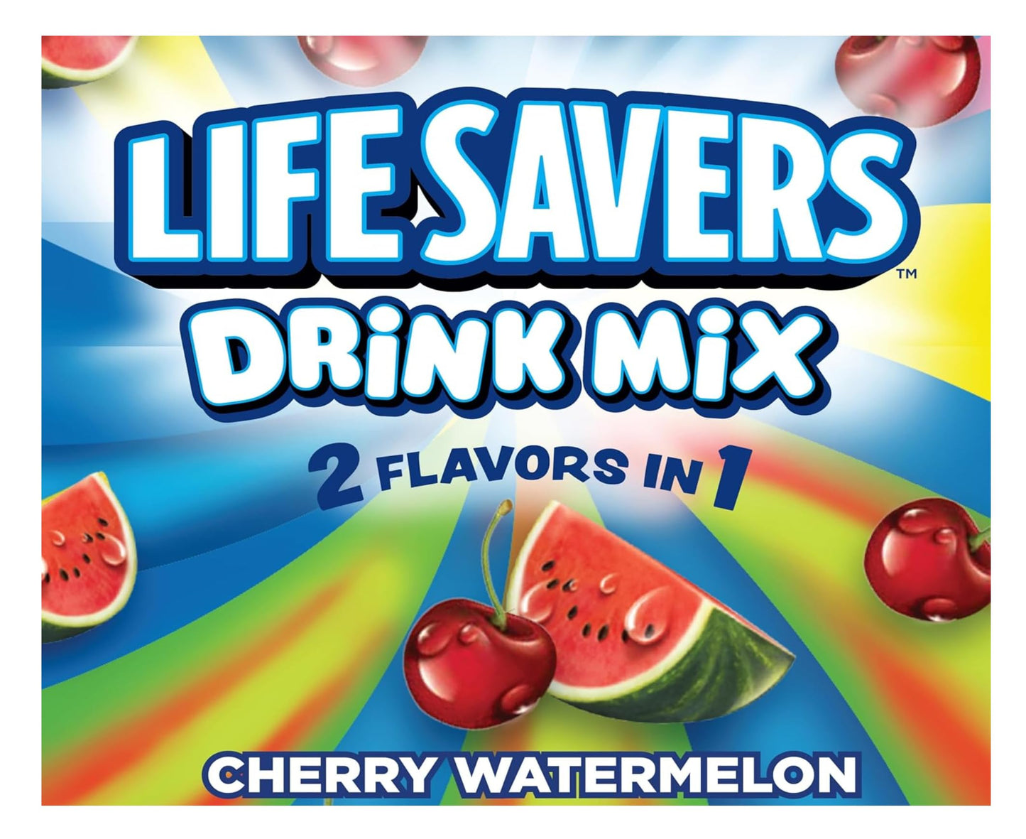 SINGLES TO GO! Cherry Watermelon Drink Mix - Powdered Drink Mix - Pack of 3 (18 Total Servings) - 0.63 Ounce Each