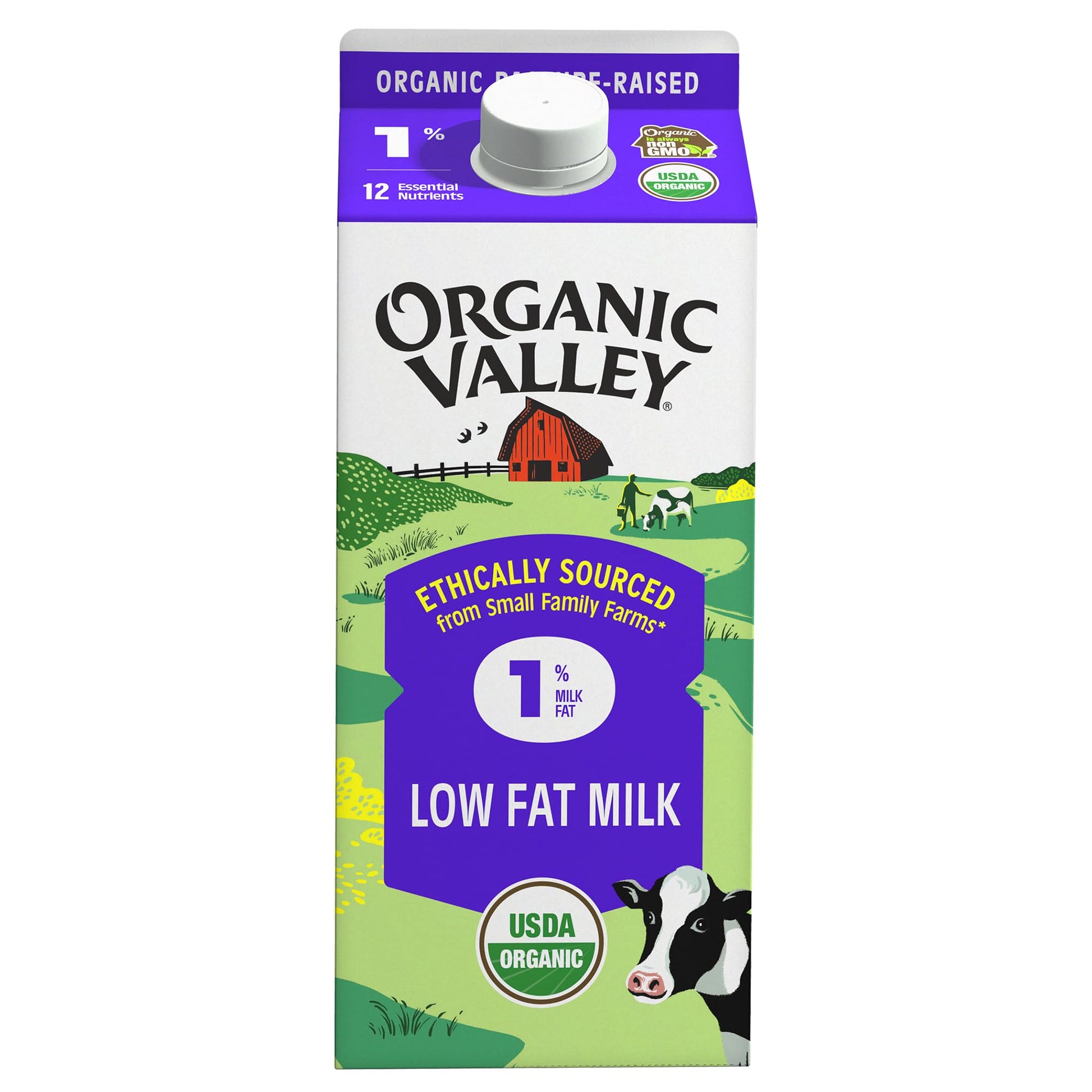 Lowfat 1% Milk Half Gallon Crate NY Fresh