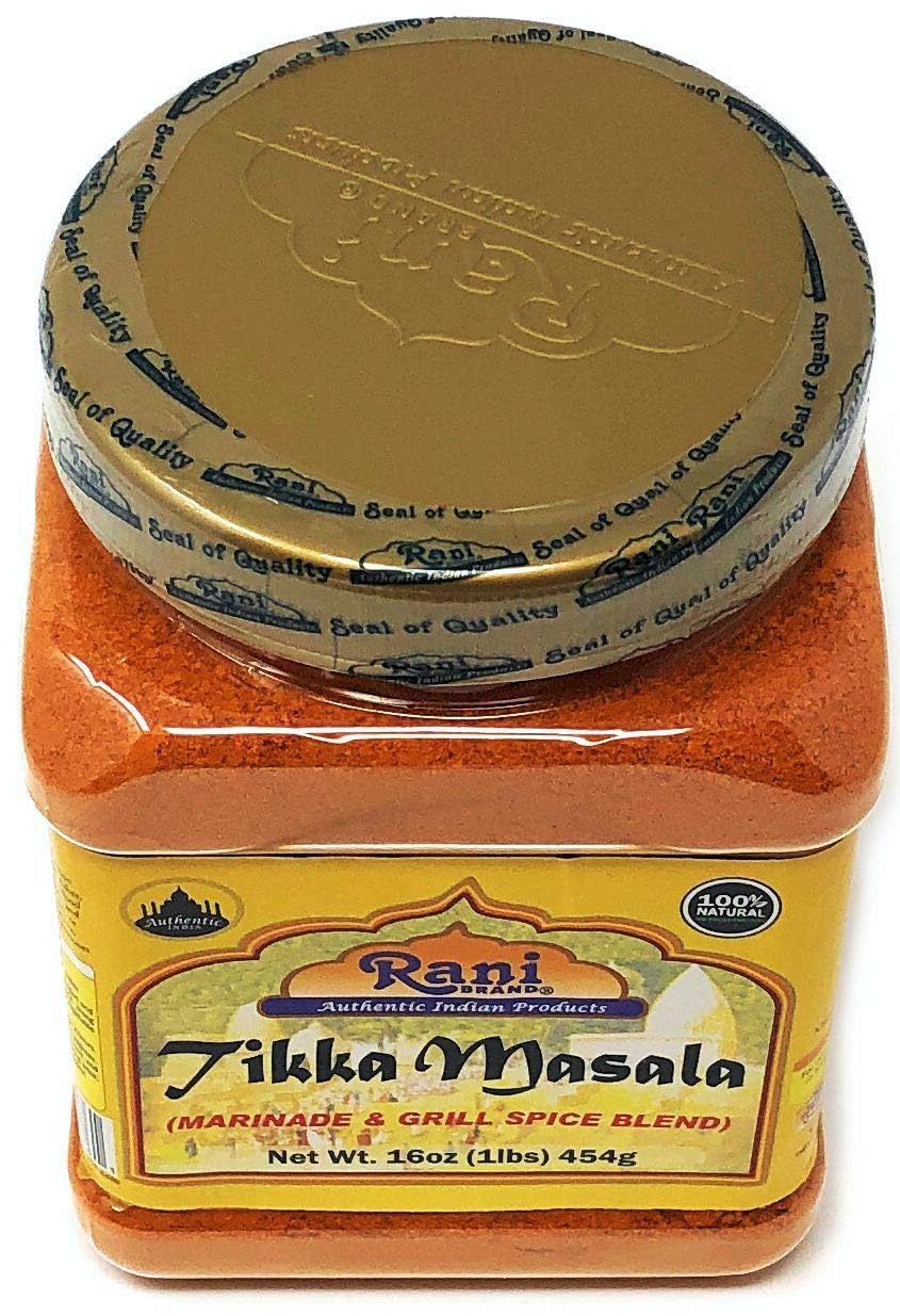 Rani Tikka Masala Indian 7-Spice Blend 16Oz (1Lb) 454G Pet Jar, Pack Of 6 ~ All Natural | Salt-Free | Vegan | No Colors | Gluten