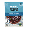 A Dozen Cousins Seasoned Beans, Vegan and Non-GMO Meals, Microwaveable Beans Ready to Eat Made with Avocado Oil (Black Beans, 6 
