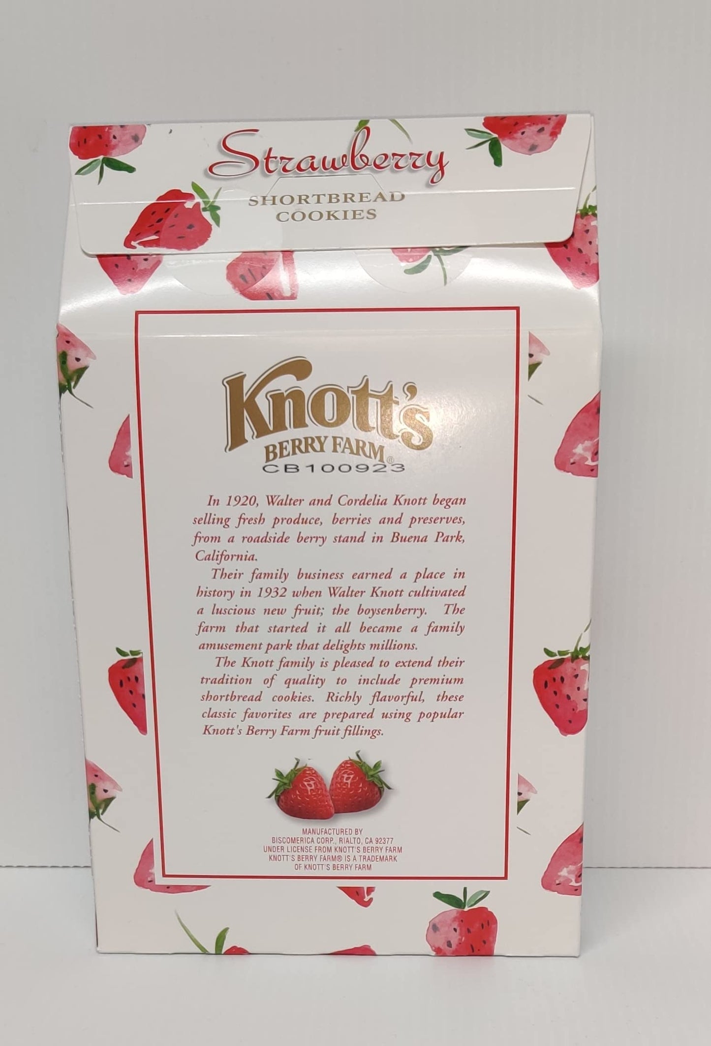 Knott'S Berry Farm Shortbread Cookies (Strawberry, 16 Oz)