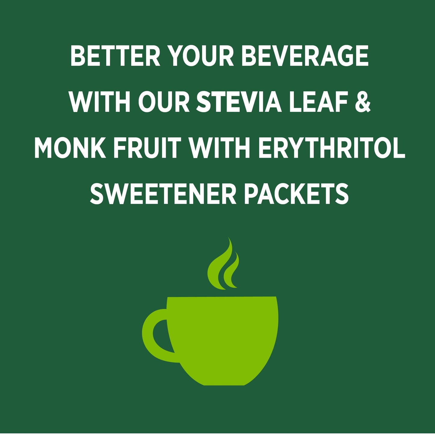 Whole Earth Stevia & Monk Fruit Sweetener, Erythritol, 40 Pack, 2 Ounce