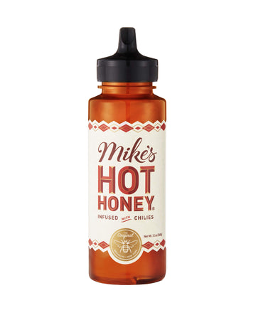 Mikes Hot Honey, 12 oz Squeeze Bottle (1 Pack), Honey with a Kick, Sweetness & Heat, 100% Pure Honey, Shelf-Stable, Gluten-Free 
