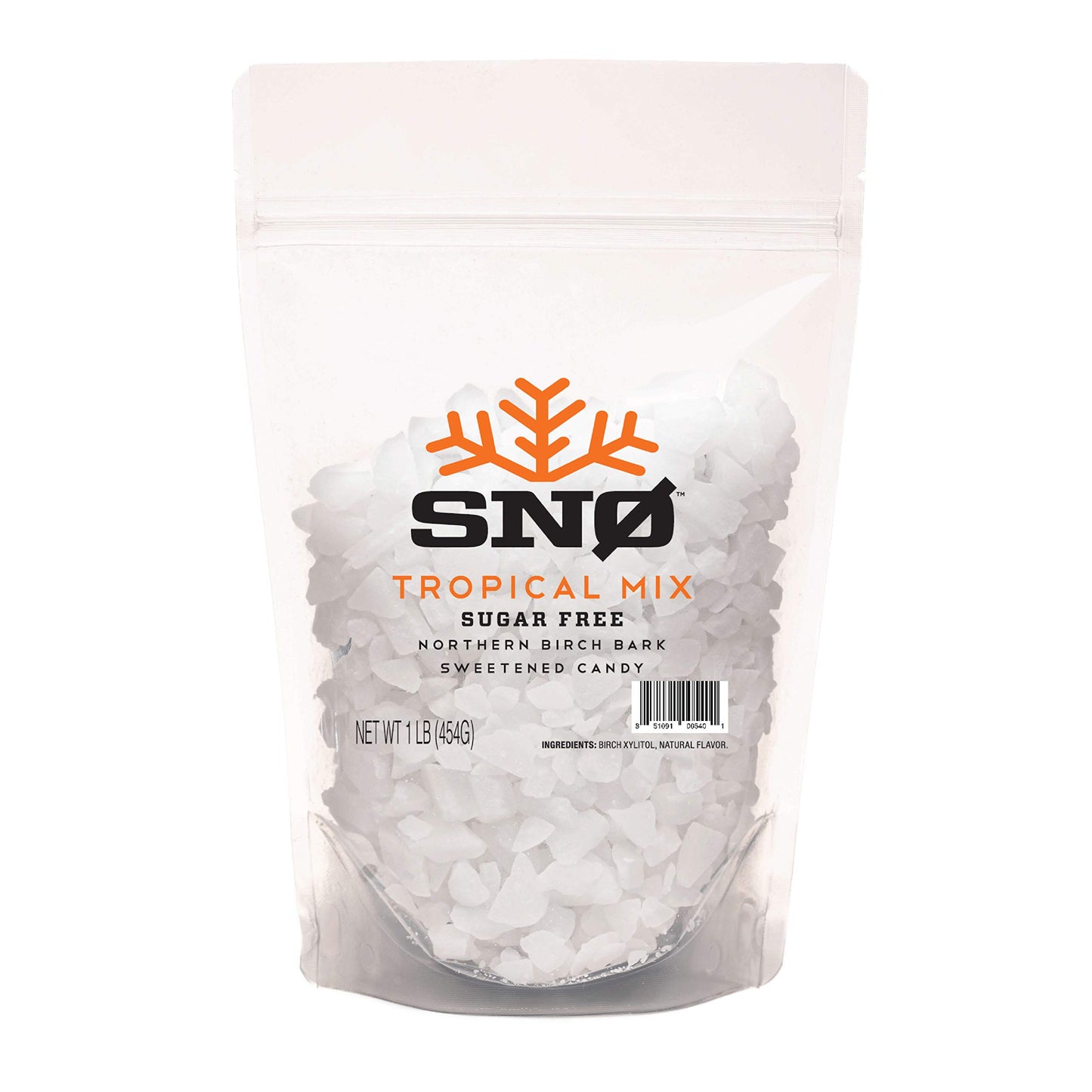 Tropical Mix KETO Xylitol Candy Chips - SN 1LB Bag - Sugar-Free Candy With Only 2 Ingredients | Low Carbs, Diabetic-Friendly, No