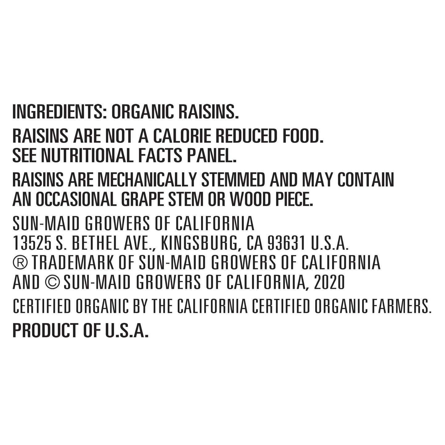 Sun-Maid Organic California Sun-Dried Raisins - (72 Pack) 1 oz Snack-Size Box - Organic Dried Fruit for Healthy Snacks, School L