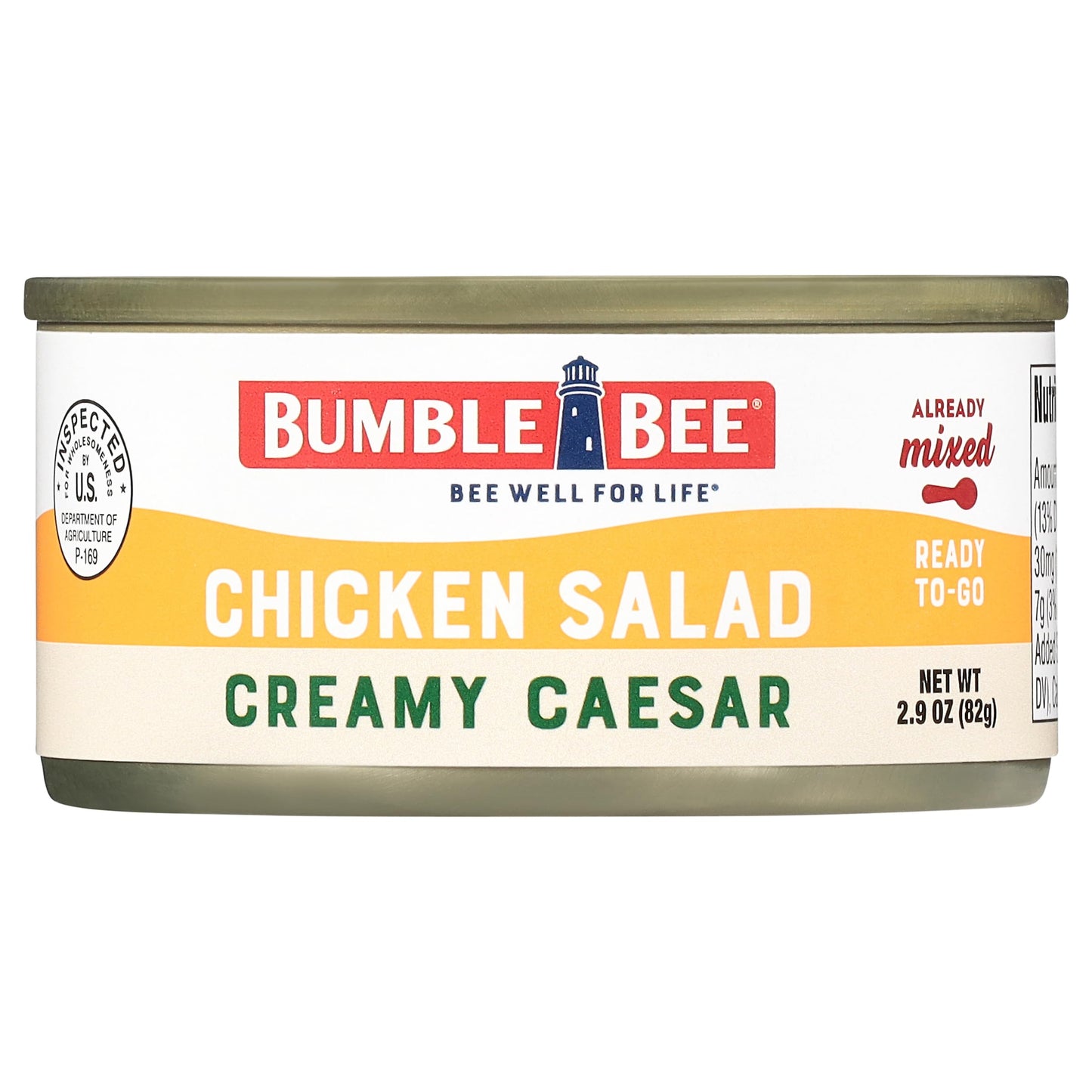 Bumble Bee Snack On The Run Creamy Caesar Chicken Salad with Crackers Kit - Ready to Eat Protein Snack Pack - 10g Protein per Bo