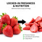 Freeze Dried Strawberries Slices for Yogurt, Smoothies, and Baking | Fruits Snack & Dessert Topping |Dry Strawberry Crisps, Yumm