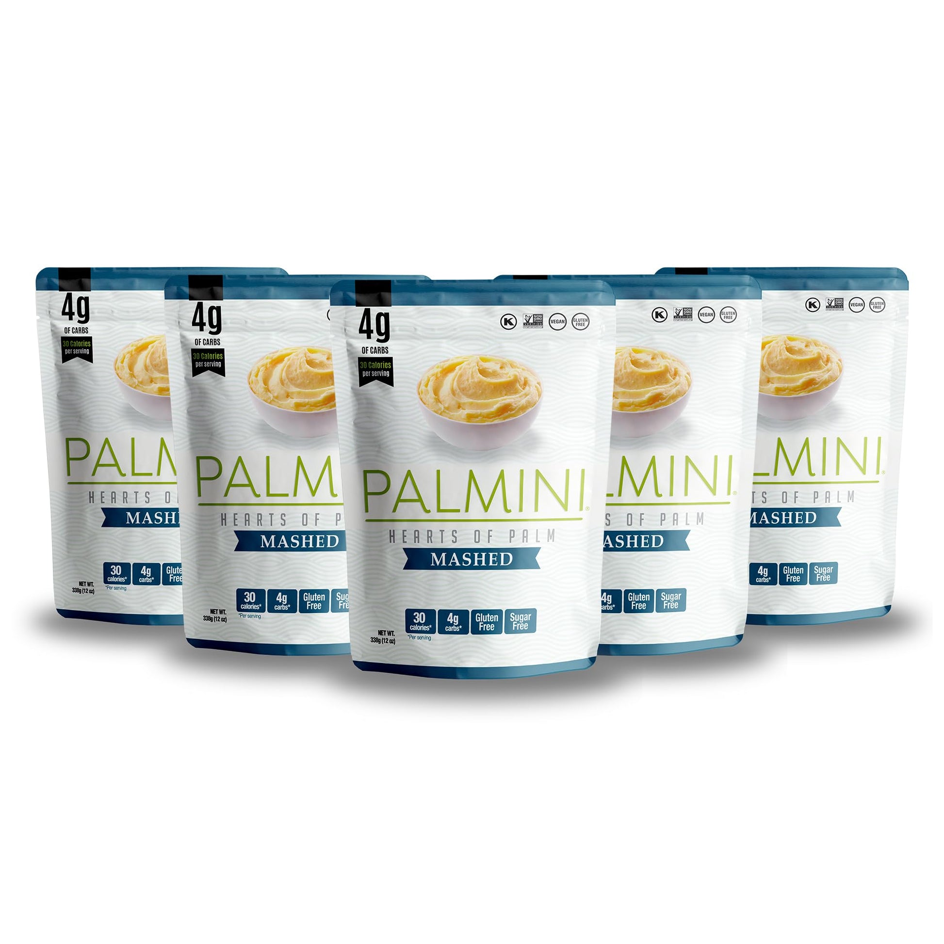 Palmini Low Carb Mashed, 4g Carbs, 12 Ounce (Pack of 6)