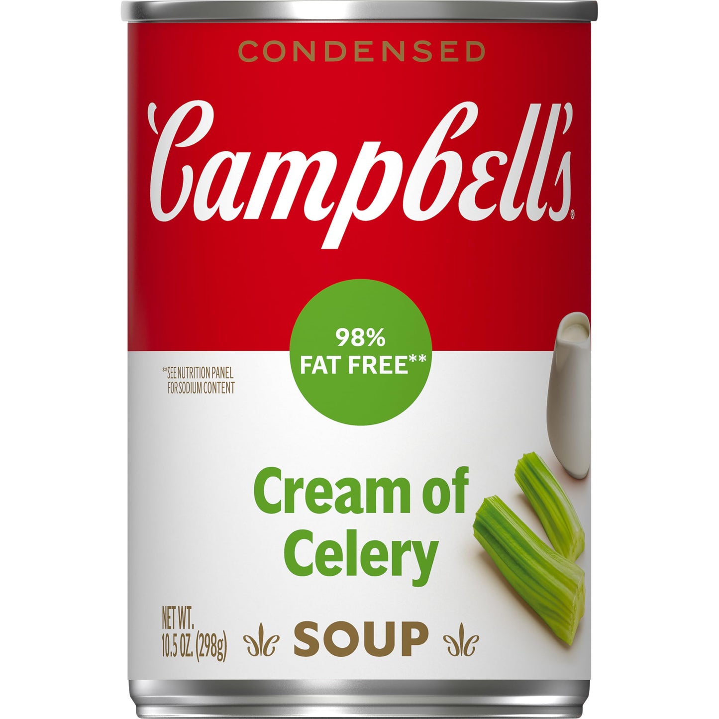 Campbells Condensed Cream of Celery Soup, 98% Fat Free, 10.5 oz Can