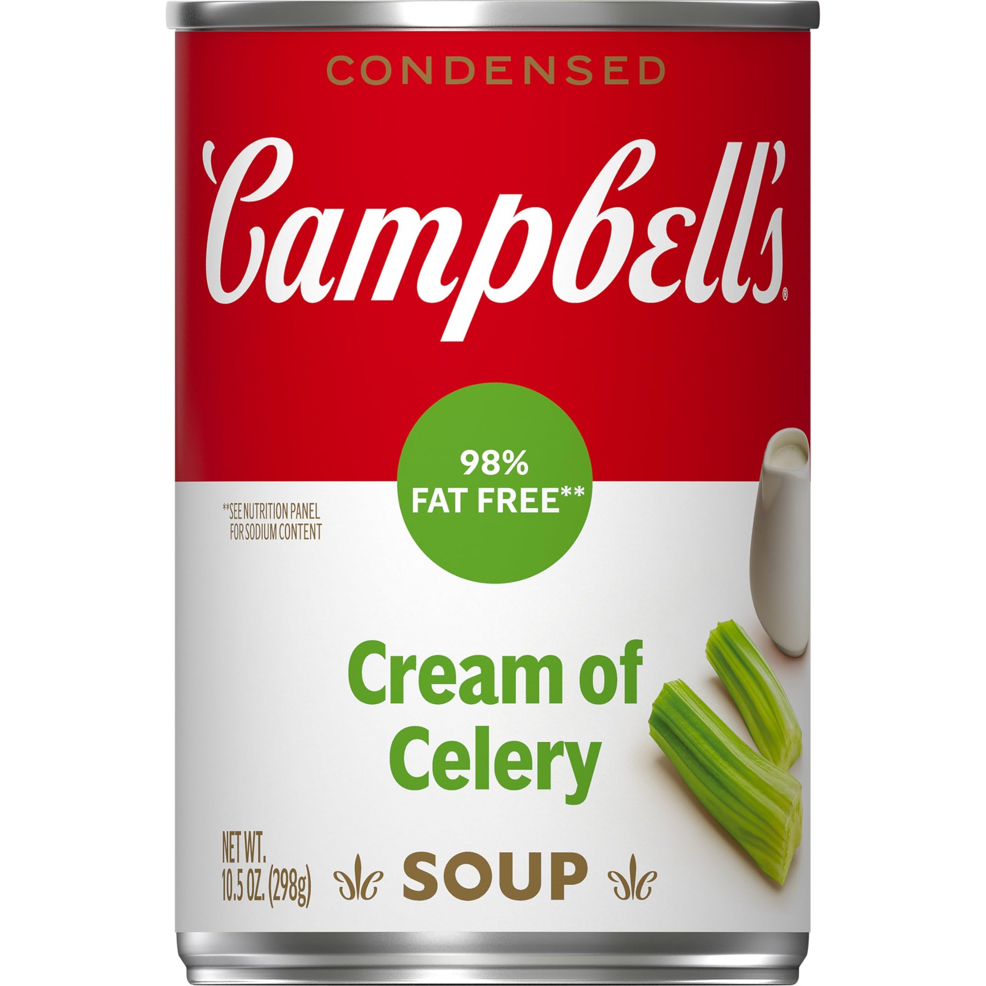 Campbells Condensed Cream of Celery Soup, 98% Fat Free, 10.5 oz Can