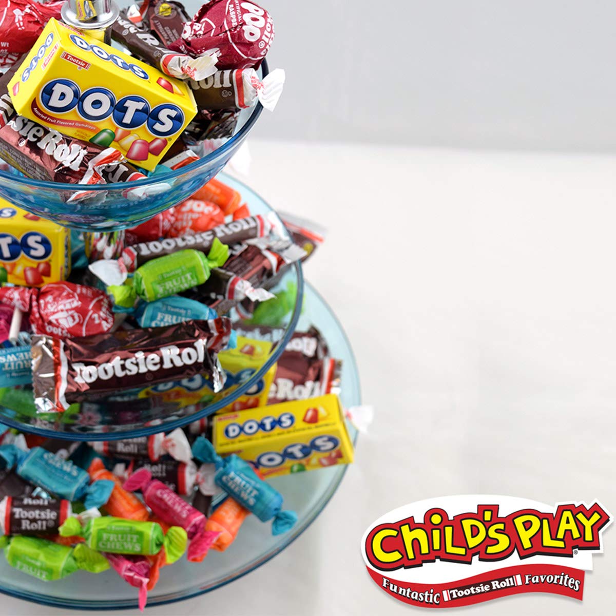 Tootsie Roll Childs Play Candy Favorites with Bonus Mobile Game, 5 Pounds of Individually Wrapped Party Candy - Funtastic Candy