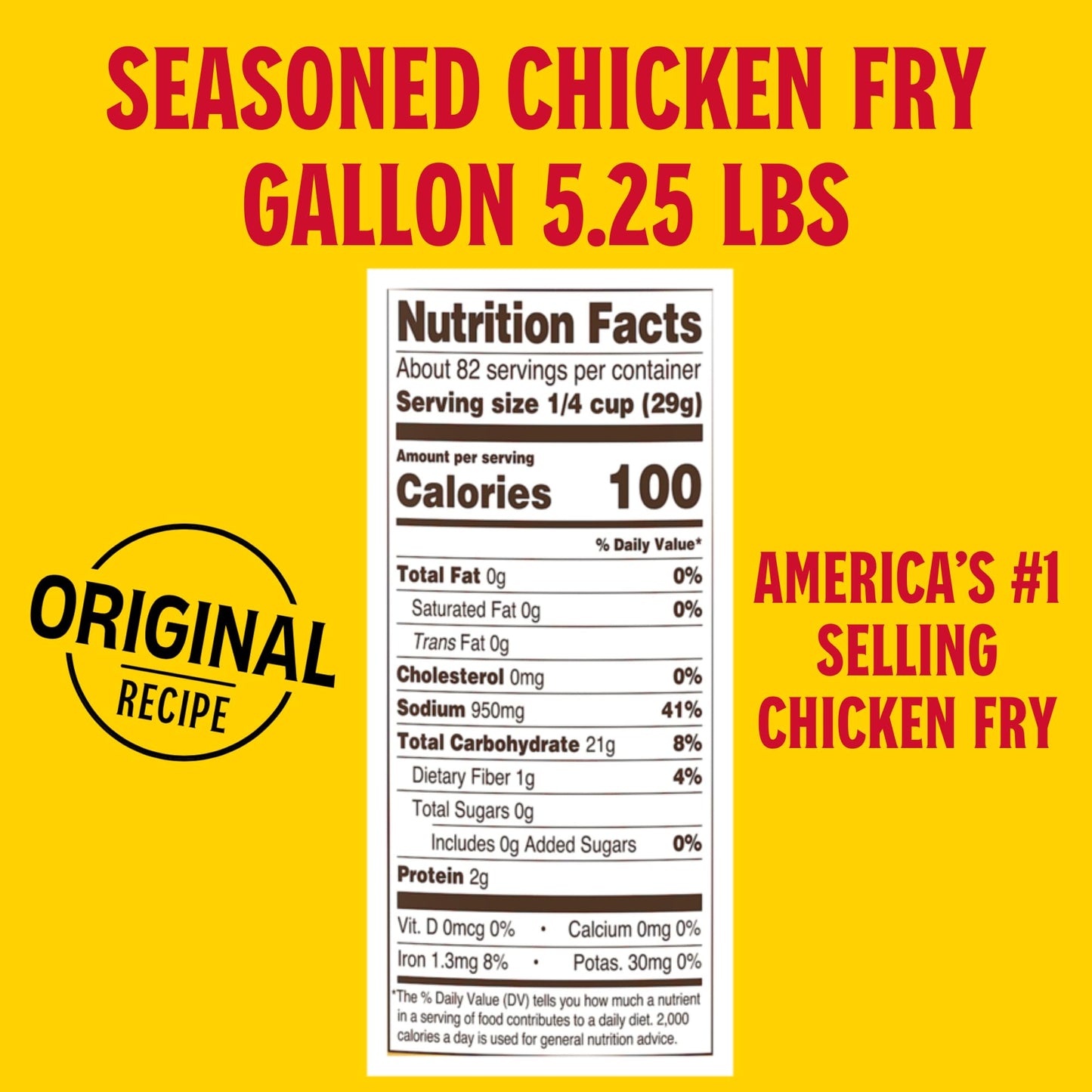 Louisiana Seasoned Chicken Fry Batter 1 Gallon - Crispy Southern Coating Mix for Fried Chicken - Delicious and Convenient Coatin