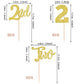 24 Pcs 2Nd Birthday Cupcake Toppers Glitter Second Birthday Two Cupcake Picks Number 2 Cake Toppers For Baby Shower Kids 2Nd Bir