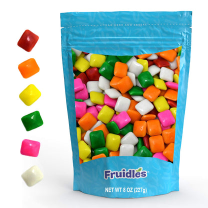 Fruidles Chiclets Gum Chicle Tabs, Candy Buffet Treats, Machine Size Refills, Kosher Certified Parve (Mixed Fruit Flavor, Half-P