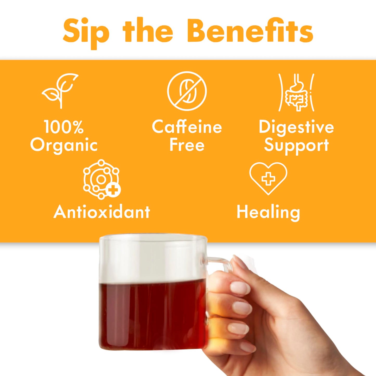 Big Heart Tea Co. Organic Tea Bags - Cup of Sunshine Turmeric & Ginger - 20 Bags