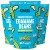 The Only Bean - Crunchy Roasted Edamame Beans (Sea Salt) - Keto Snacks (2G Net) - High Protein Healthy Snacks (14G Protein) - Lo