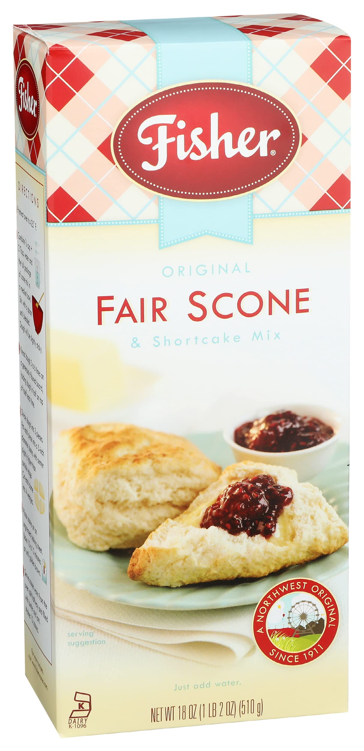 Fisher Orginial Fair Scone & Shortcake Mix, 18 Oz (Pack Of 3)